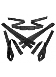 Бондажный набор из сатиновых лент Bordeaux 5 Piece Satin Bondage Set - XR Brands - купить с доставкой в Бердске