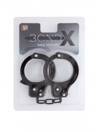 Чёрные наручники из листового металла BONDX METAL CUFFS BLACK - Dream Toys - купить с доставкой в Бердске