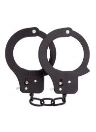 Чёрные наручники из листового металла BONDX METAL CUFFS BLACK - Dream Toys - купить с доставкой в Бердске