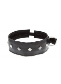 Полиуретановый ошейник с пуклями Collar with Studs - Blush Novelties - купить с доставкой в Бердске