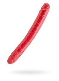 Красный двусторонний фаллоимитатор - 31 см. - ToyFa
