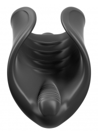 Чёрный мастурбатор Vibrating Silicone Stimulator с вибрацией - Pipedream - в Бердске купить с доставкой
