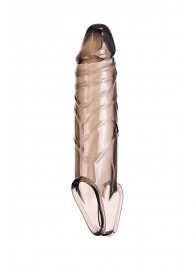 Дымчатая фаллическая насадка с подхватом и закрытой головкой - 16,2 см. - ToyFa - в Бердске купить с доставкой