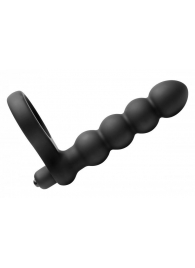 Насадка для двойного проникновения Double Fun Cock Ring with Double Penetration Vibe - XR Brands - в Бердске купить с доставкой