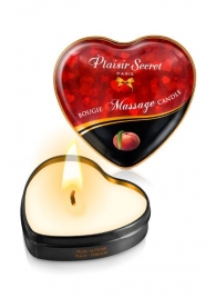Массажная свеча с ароматом персика Bougie Massage Candle - 35 мл. - Plaisir Secret - купить с доставкой в Бердске