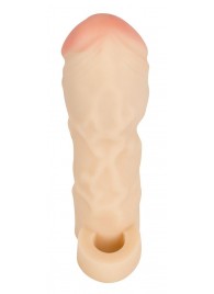 Закрытая удлиняющая насадка на пенис с подхватом мошонки T B Extension - Orion - в Бердске купить с доставкой