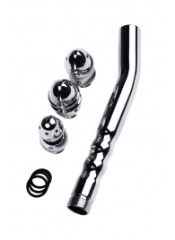 Металлический анальный душ с тремя насадками - ToyFa - купить с доставкой в Бердске