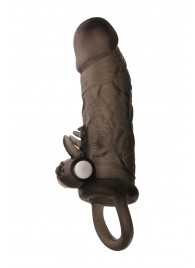 Чёрная насадка на пенис Toyfa XLover с вибрацией - ToyFa - в Бердске купить с доставкой