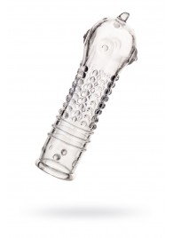 Прозрачная закрытая насадка на пенис TOYFA A-Toys - 14,7 см. - A-toys - в Бердске купить с доставкой