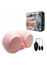 Телесный мастурбатор с двумя любовными тоннелями и вибрацией - Baile - в Бердске купить с доставкой