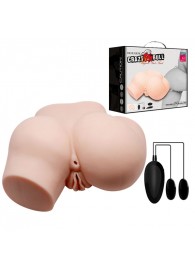 Телесный полуторс с двумя любовными тоннелями и вибрацией - Baile - в Бердске купить с доставкой