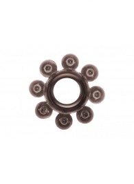 Чёрное эрекционное кольцо Rings Bubbles - Lola Games - в Бердске купить с доставкой