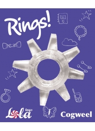Прозрачное эрекционное кольцо Rings Cogweel - Lola Games - в Бердске купить с доставкой