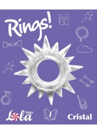 Прозрачное эрекционное кольцо Rings Cristal - Lola Games - в Бердске купить с доставкой