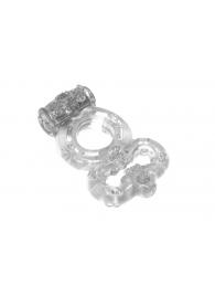 Прозрачное эрекционное кольцо Rings Treadle с подхватом - Lola Games - в Бердске купить с доставкой