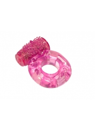 Розовое эрекционное кольцо с вибрацией Rings Axle-pin - Lola Games - в Бердске купить с доставкой