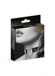 Чёрный чокер с кольцом в форме сердца - Bijoux Pour Toi - купить с доставкой в Бердске