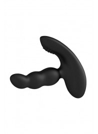 Черный силиконовый стимулятор простаты Levett Nitoc с пультом ДУ - Levett - в Бердске купить с доставкой