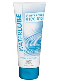 Лубрикант на основе чистой родниковой воды WaterLube - 100 мл. - HOT - купить с доставкой в Бердске