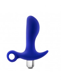Синий стимулятор простаты с ручкой-кольцом Performance Prostimulator 02 - Blush Novelties - в Бердске купить с доставкой