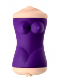 Двухсторонний мастурбатор JOS YARA в фиолетовой колбе - JOS - в Бердске купить с доставкой