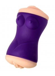 Двухсторонний мастурбатор JOS YARA в фиолетовой колбе - JOS - в Бердске купить с доставкой