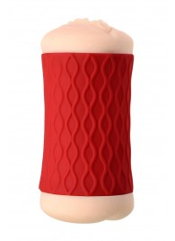 Двухсторонний мастурбатор JOS  NADIN в красном цилиндре - JOS - в Бердске купить с доставкой