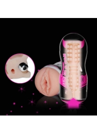 Мастурбатор-вагина Sex In A Can Vibra Vagina Tunnel - Lovetoy - в Бердске купить с доставкой