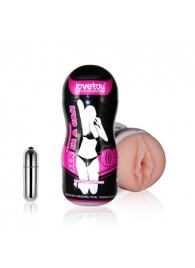 Мастурбатор-вагина Sex In A Can Vibra Vagina Tunnel - Lovetoy - в Бердске купить с доставкой
