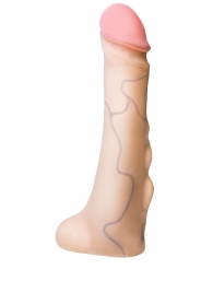 Реалистичная насадка с мошонкой REAL Standard - 18 см. - LOVETOY (А-Полимер) - купить с доставкой в Бердске