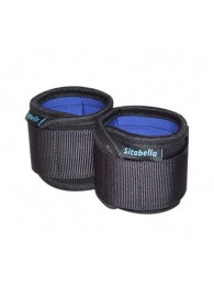 Неопреновые черно-синие наручники - Sitabella - купить с доставкой в Бердске