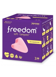 Женские гигиенические тампоны без веревочки FREEDOM mini - 3 шт. - Freedom - купить с доставкой в Бердске