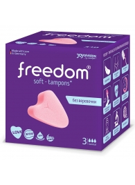 Женские гигиенические тампоны без веревочки FREEDOM normal - 3 шт. - Freedom - купить с доставкой в Бердске