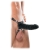 Чёрный полый страпон 7  Silicone Hollow Strap-On - 18 см. - Pipedream - купить с доставкой в Бердске