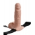 Телесный перезаряжаемый вибрострапон 7  Hollow Rechargeable Strap-on with Balls - 20,3 см. - Pipedream - купить с доставкой в Бердске