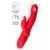Красный вибратор Redli с двигающейся головкой - 21 см. - JOS