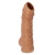 Телесная насадка с пупырышками и открытой головкой Nude Sleeve M - 12 см. - KOKOS - в Бердске купить с доставкой