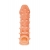Телесная закрытая насадка с пупырышками Cock Sleeve Size M - 15,6 см. - KOKOS - в Бердске купить с доставкой