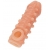 Телесная закрытая насадка с шариками Cock Sleeve Size L - 17,6 см. - KOKOS - в Бердске купить с доставкой