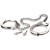 Металлические наручники Metal Leg Cuffs - Pipedream - купить с доставкой в Бердске