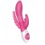 Розовый вибратор-кролик с анальным отростком The Beaded D.P.Rabbit - The Rabbit Company