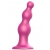 Розовая насадка Strap-On-Me Dildo Plug Beads size L - Strap-on-me - купить с доставкой в Бердске
