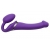 Фиолетовый безремневой вибрострапон Vibrating Bendable Strap-On - size L - Strap-on-me - купить с доставкой в Бердске
