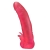 Розовая насадка для страпона с клиторальными лепестками - 18,5 см. - LOVETOY (А-Полимер) - купить с доставкой в Бердске