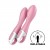 Розовый вибромассажер с функцией расширения Air Pump Vibrator 2 - 20,9 см. - Satisfyer