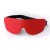 Красная кожаная маска на глаза на резиночке - Sitabella - купить с доставкой в Бердске