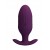 Фиолетовая анальная вибропробка с электростимуляцией Jefferson - 9,2 см. - Baile - купить с доставкой в Бердске