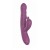 Фиолетовый силиконовый вибратор-кролик с фрикциями - 22 см. - Secwell