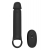 Черная насадка-удлинитель с вибрацией Vibrating Extender With Remote - Dream Toys - в Бердске купить с доставкой