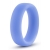 Голубое люминесцентное кольцо Silicone Glo Cock Ring - Blush Novelties - в Бердске купить с доставкой